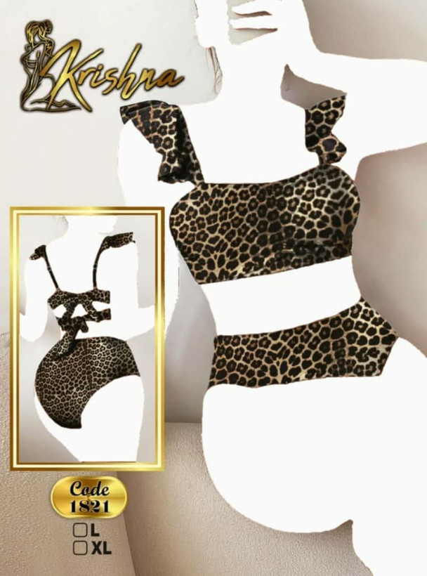 سوتین گره ای و شورت اسلیپ ریون برند کریشنا