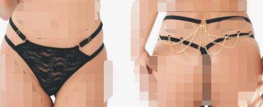 شورت لامبادا پشت زنجیردار فیتن